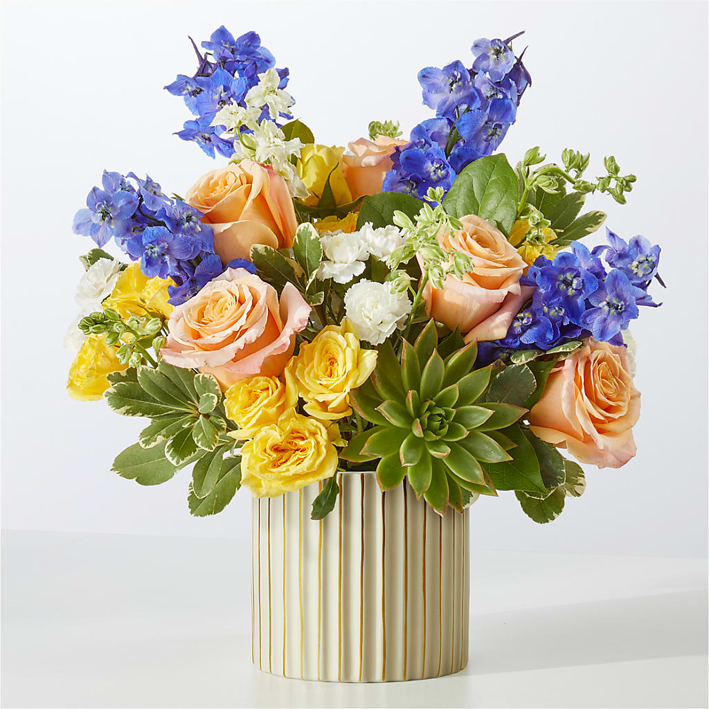 Cobalt Reverie Bouquet – Hirzel Brothers Greenhouse, Toledo OH