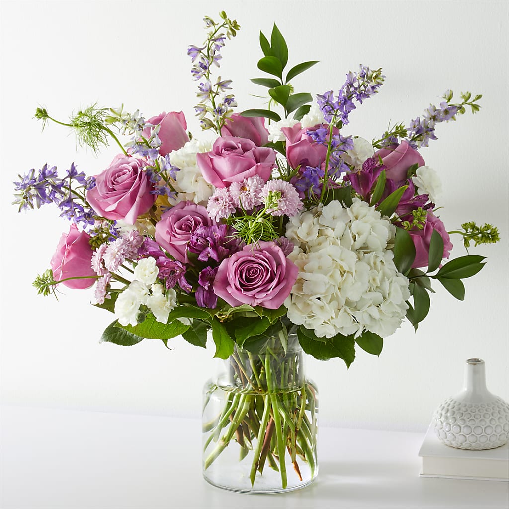 Violet Caress Bouquet – Hirzel Brothers Greenhouse, Toledo OH
