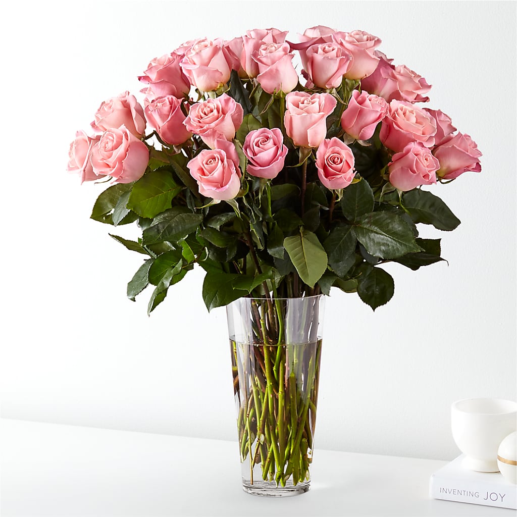 Long Stem Pink Rose Bouquet – Hirzel Brothers Greenhouse, Toledo OH