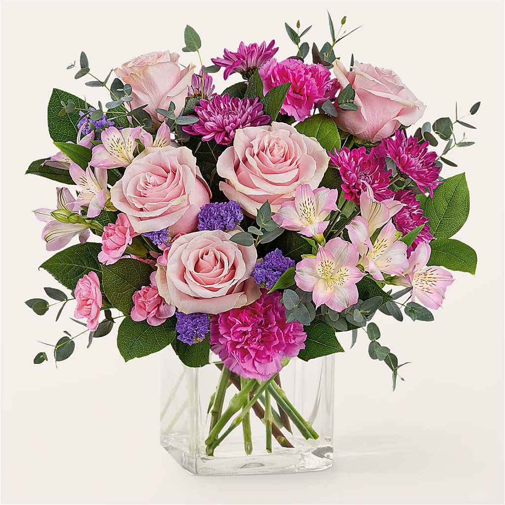 Rosy Radiance Bouquet – Hirzel Brothers Greenhouse, Toledo OH