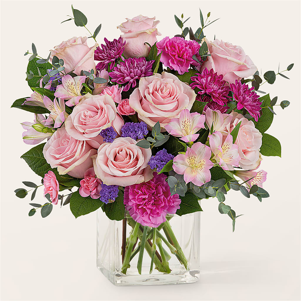 Rosy Radiance Bouquet – Hirzel Brothers Greenhouse, Toledo OH