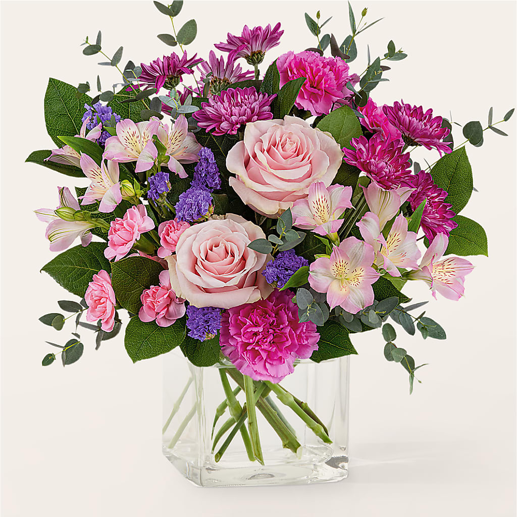 Rosy Radiance Bouquet – Hirzel Brothers Greenhouse, Toledo OH