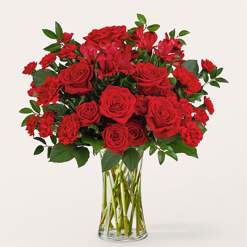 Brilliant Ruby Bouquet – Hirzel Brothers Greenhouse, Toledo OH