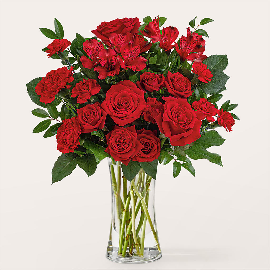 Brilliant Ruby Bouquet – Hirzel Brothers Greenhouse, Toledo OH