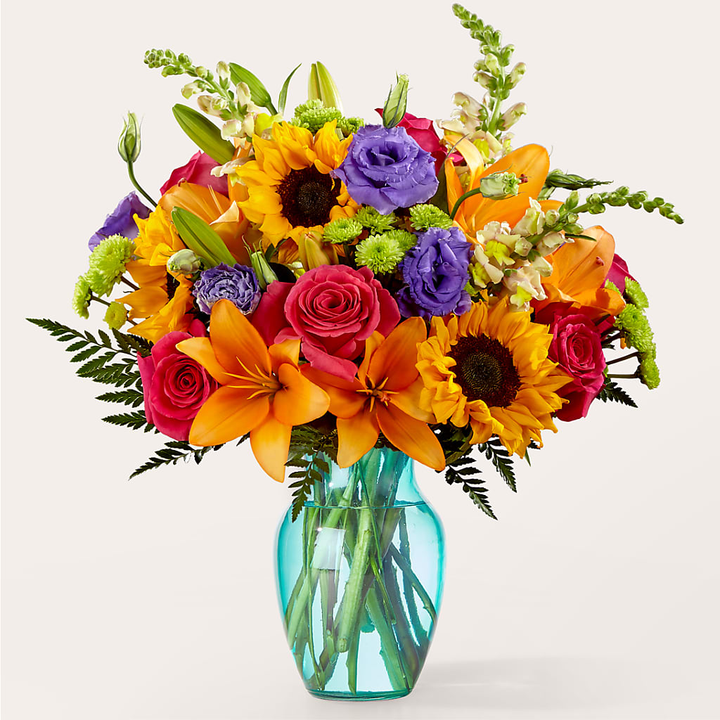 Double Rainbow Bouquet – Hirzel Brothers Greenhouse, Toledo OH