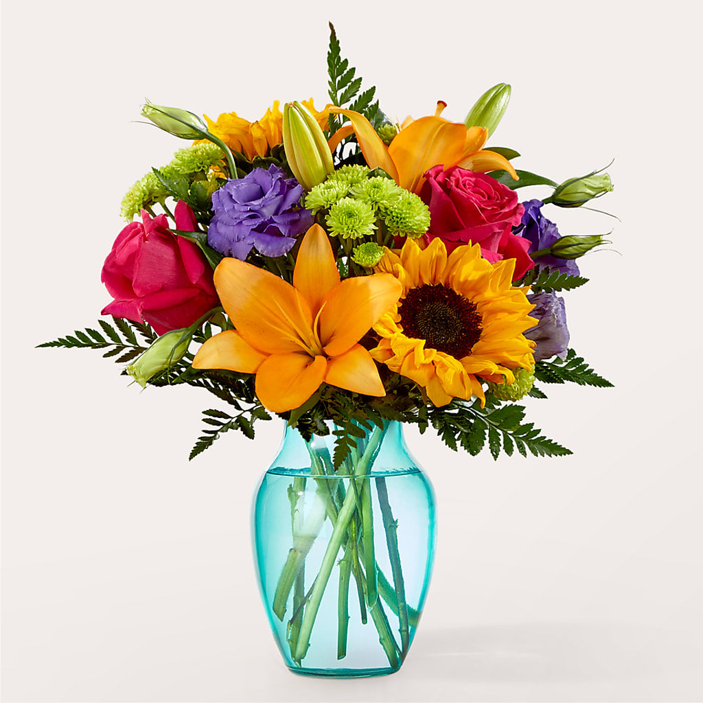 Double Rainbow Bouquet – Hirzel Brothers Greenhouse, Toledo OH