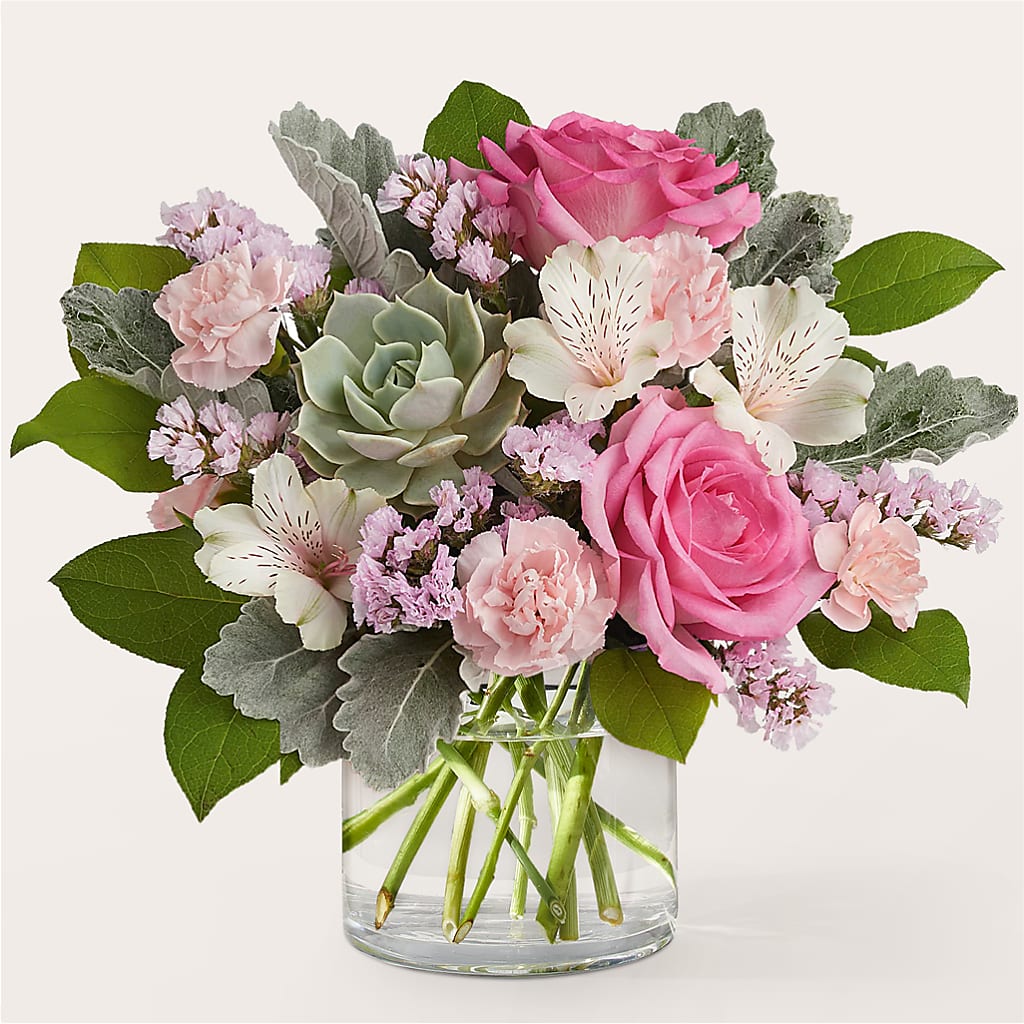 Dusty Rose Bouquet – Hirzel Brothers Greenhouse, Toledo OH