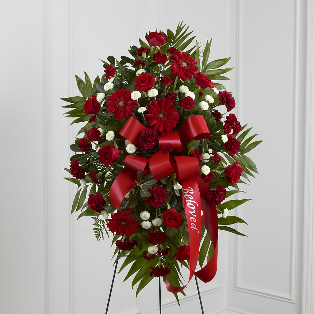 Treasured Memories Standing Spray – Hirzel Brothers Greenhouse, Toledo OH