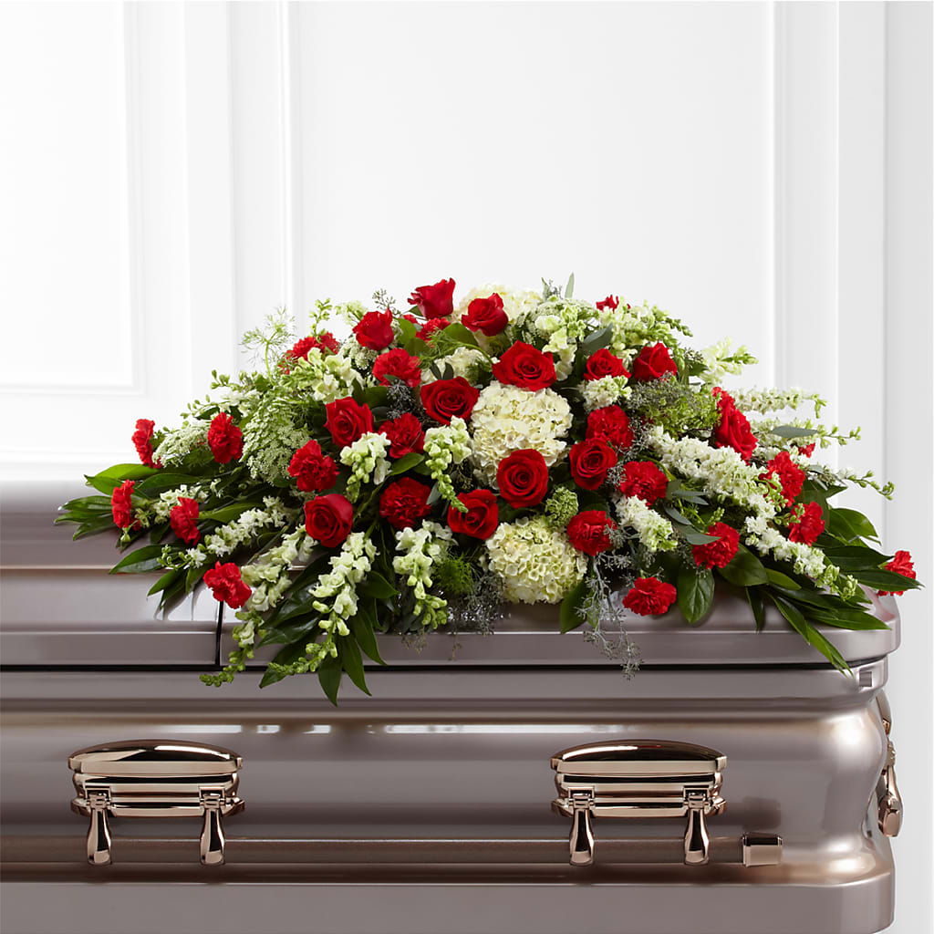 Sincerity Casket Spray – Hirzel Brothers Greenhouse, Toledo OH