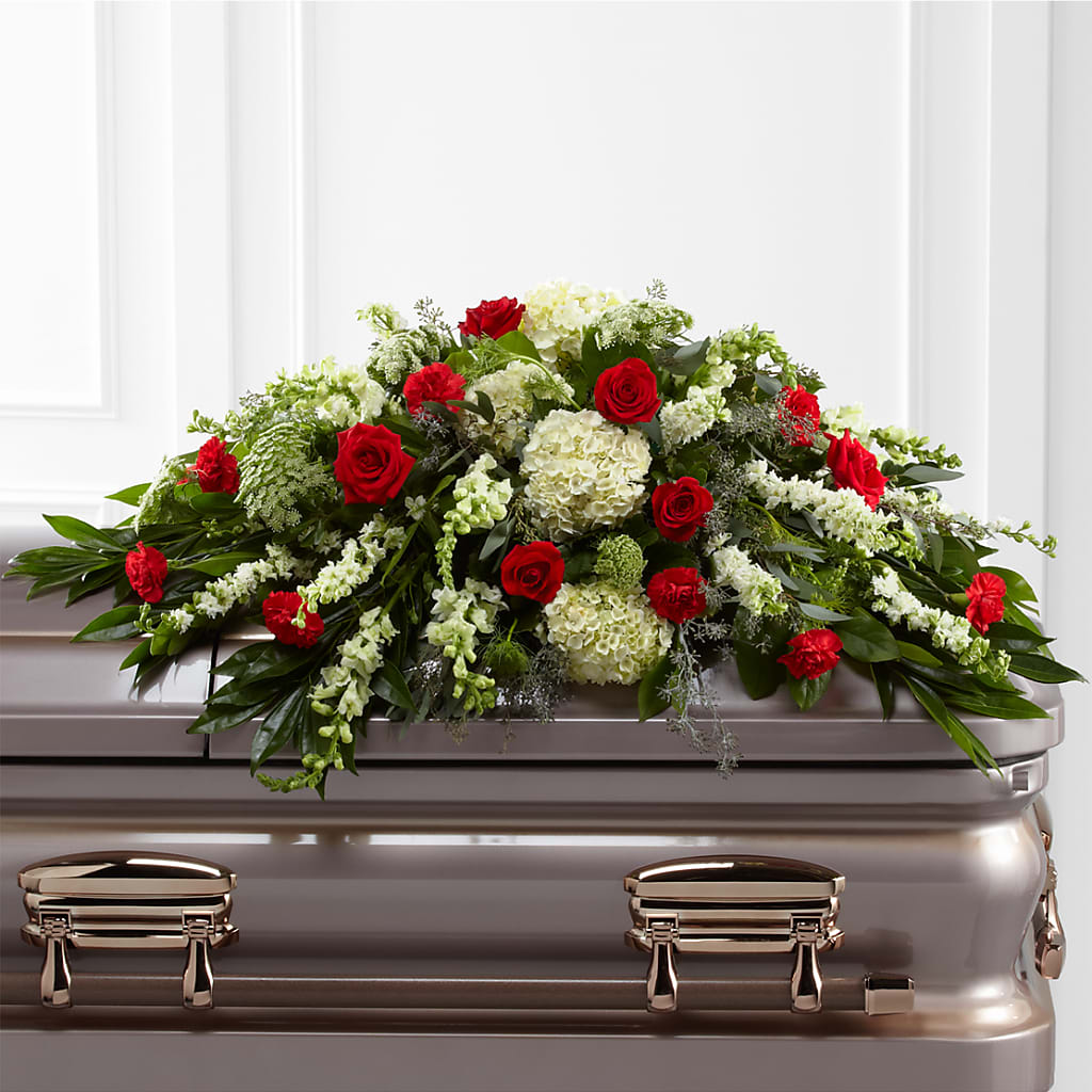 Sincerity Casket Spray – Hirzel Brothers Greenhouse, Toledo OH
