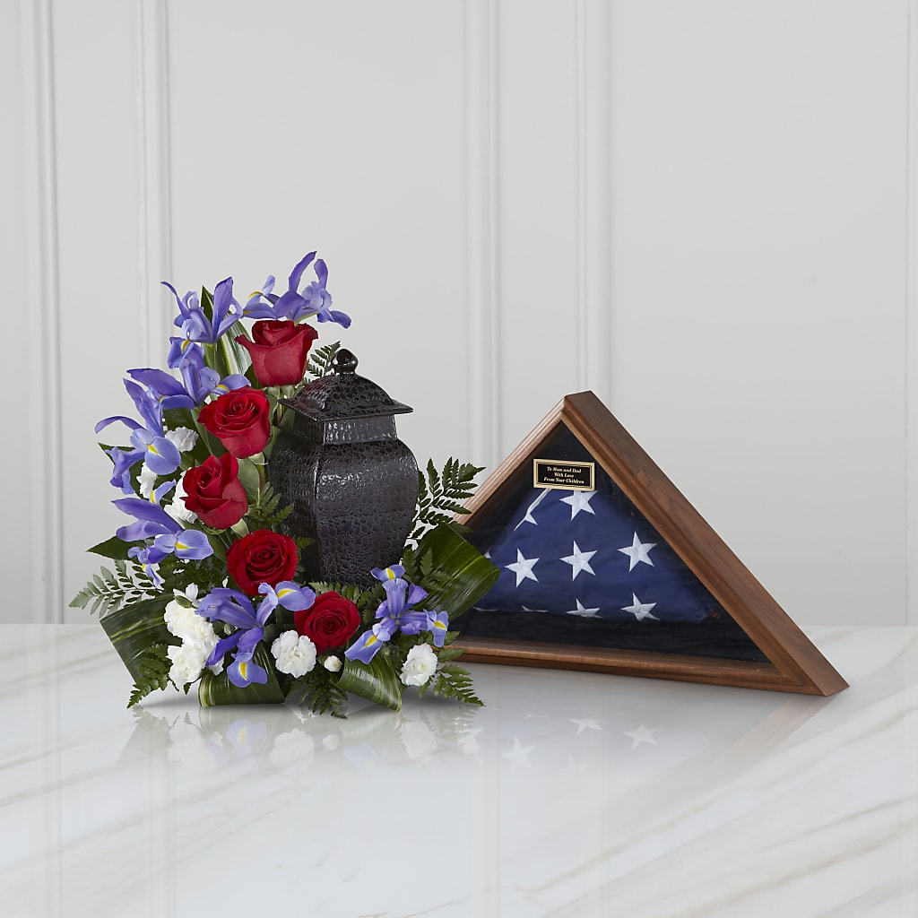 Patriotic Tribute Arrangement – Hirzel Brothers Greenhouse, Toledo OH