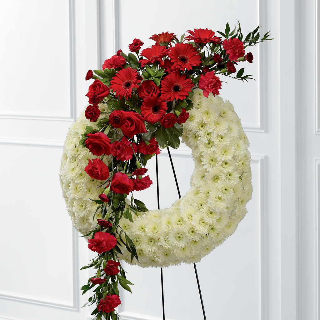 Graceful Tribute Wreath – Hirzel Brothers Greenhouse, Toledo OH