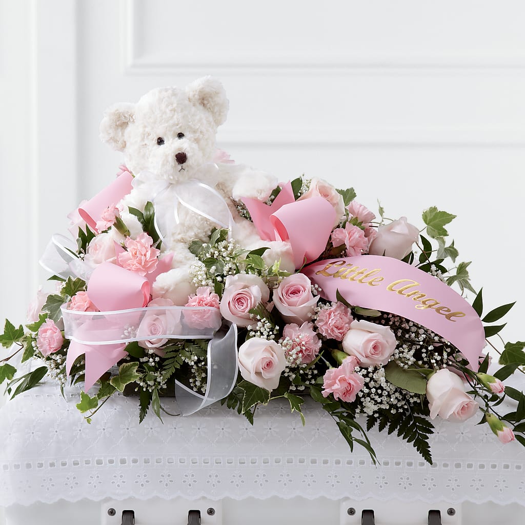 Touch of Sympathy Casket Spray – Hirzel Brothers Greenhouse, Toledo OH