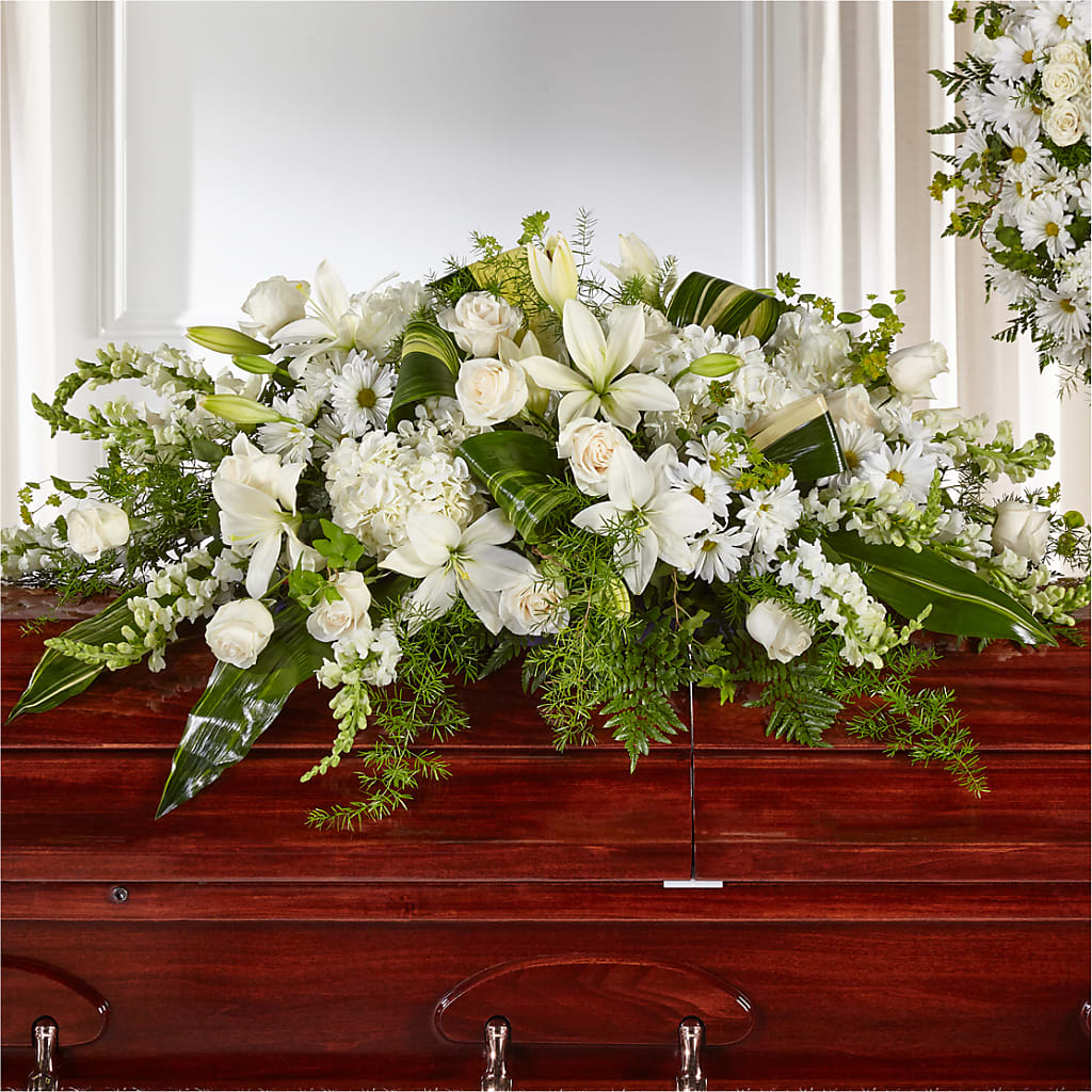 Abundance Casket Spray – Hirzel Brothers Greenhouse, Toledo OH