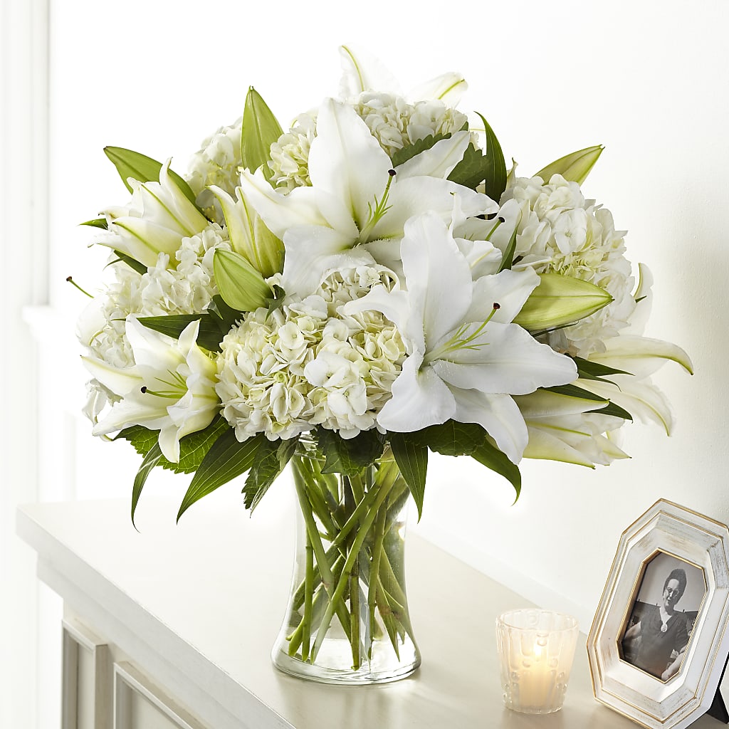 Compassionate Lily Bouquet – Hirzel Brothers Greenhouse, Toledo OH