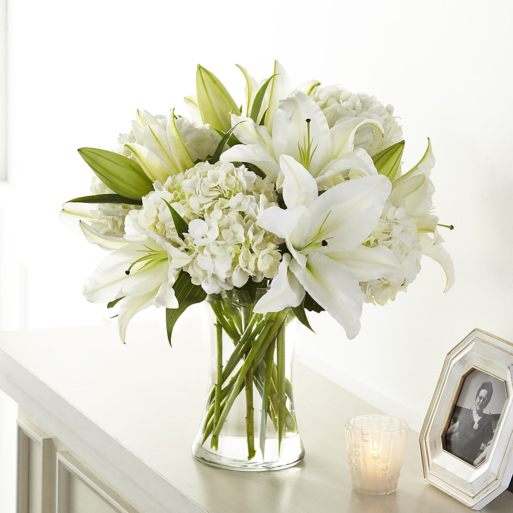 Compassionate Lily Bouquet – Hirzel Brothers Greenhouse, Toledo OH