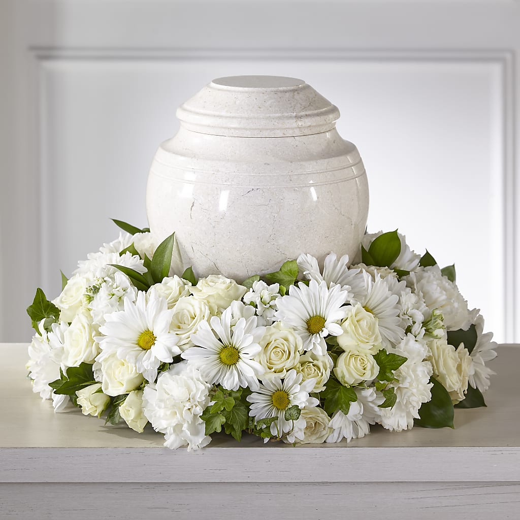 Ivory Gardens Cremation Adornment – Hirzel Brothers Greenhouse, Toledo OH