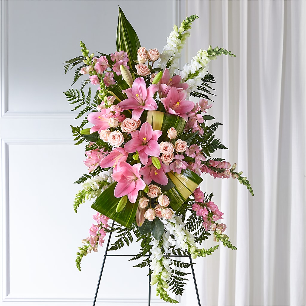 Elegant Embrace Standing Spray – Hirzel Brothers Greenhouse, Toledo OH