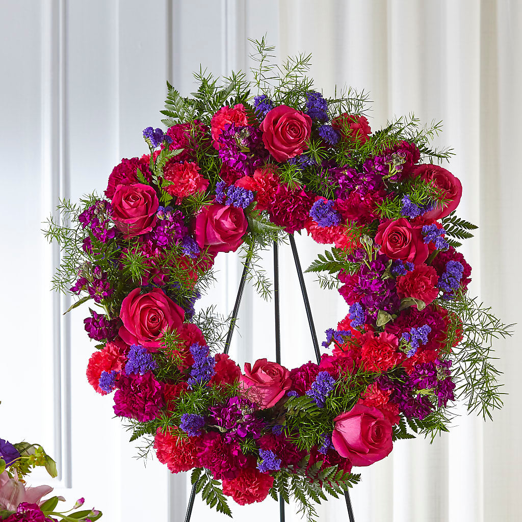 Calming Colors Wreath – Hirzel Brothers Greenhouse, Toledo OH