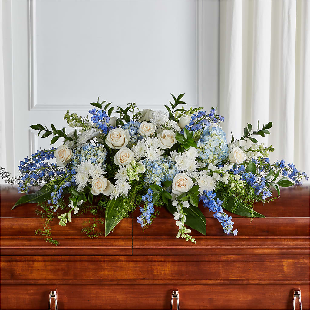 Timeless Essence Casket Spray – Hirzel Brothers Greenhouse, Toledo OH