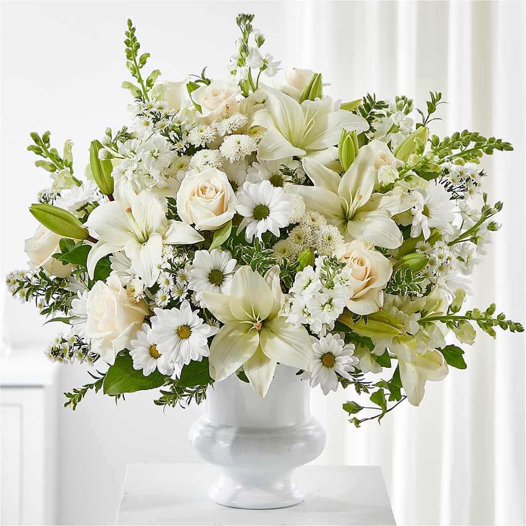Uplifting Urn Arrangement – Hirzel Brothers Greenhouse, Toledo OH