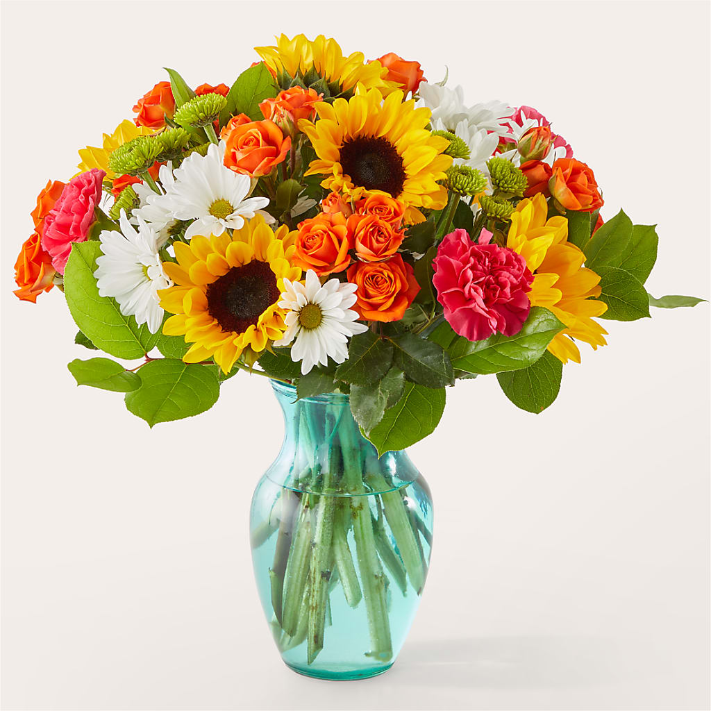 Sun-drenched Blooms Bouquet – Hirzel Brothers Greenhouse, Toledo OH