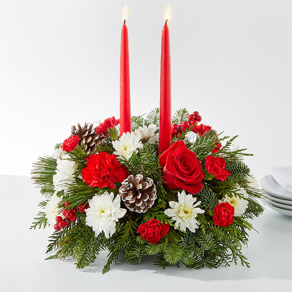 Holiday Soiree Centerpiece – Hirzel Brothers Greenhouse, Toledo OH