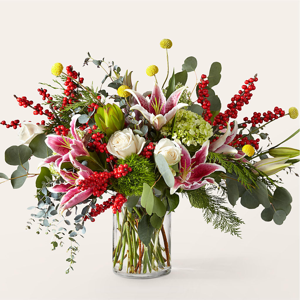 Berry & Bright Bouquet – Hirzel Brothers Greenhouse, Toledo OH