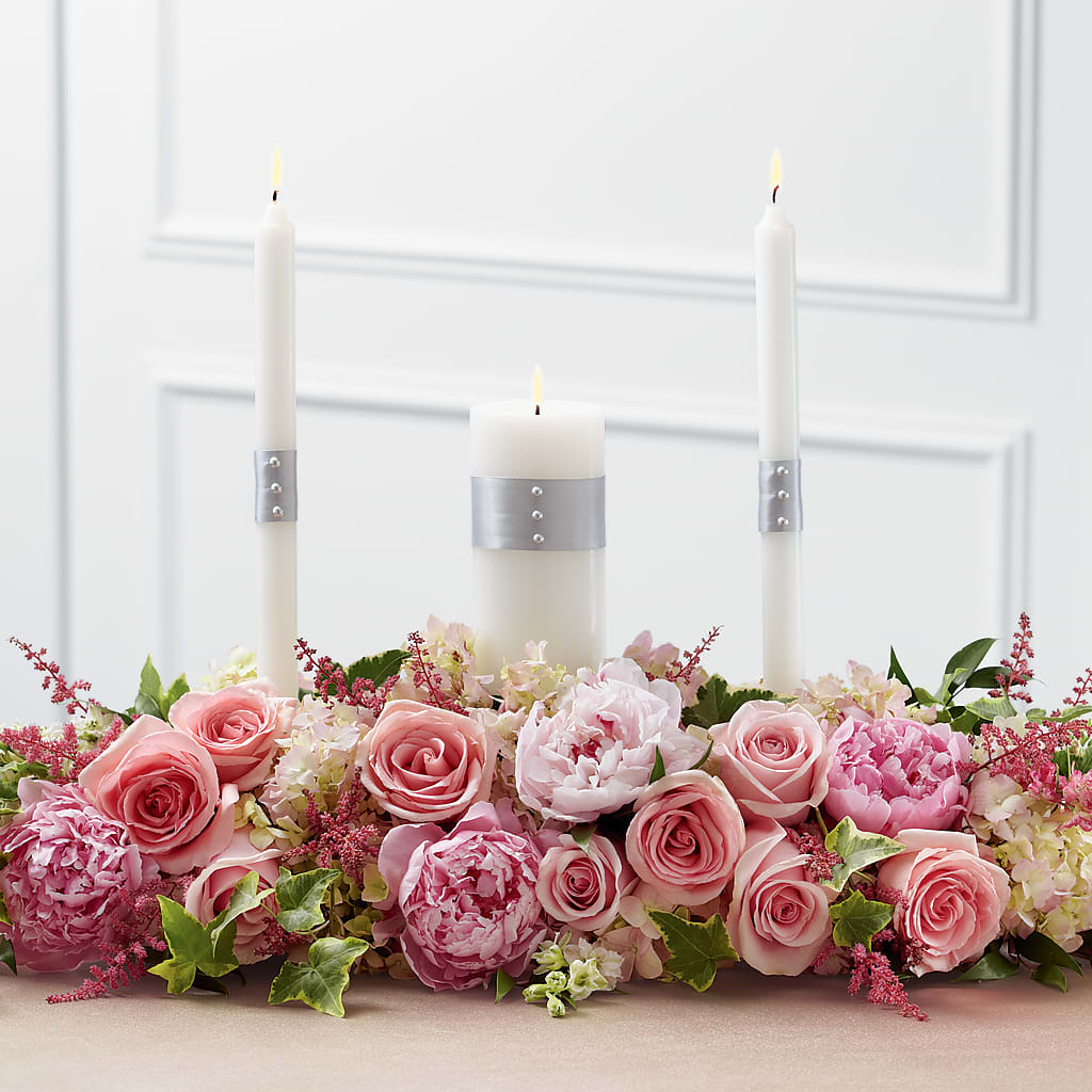 Worldwide Romance Unity Candle Arrangement – Hirzel Brothers Greenhouse, Toledo OH
