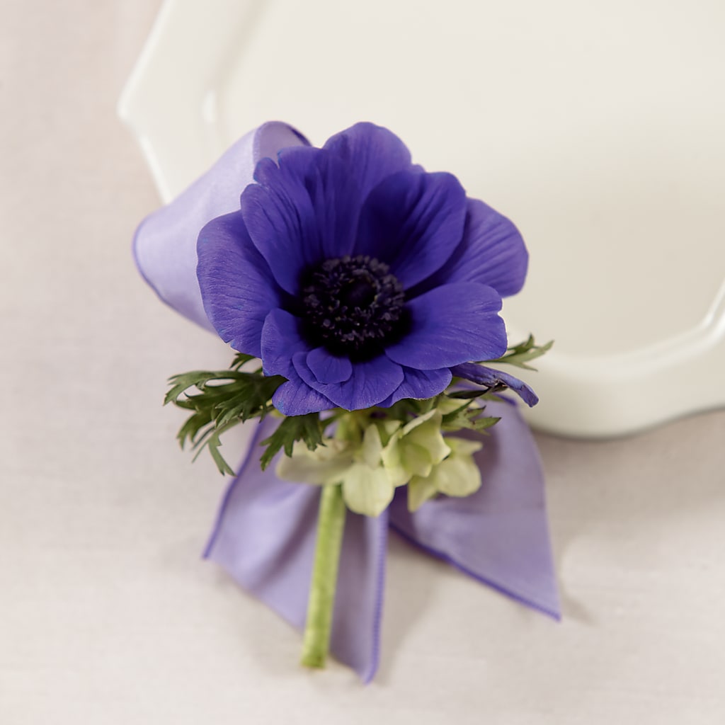 Purple Passion Boutonniere – Hirzel Brothers Greenhouse, Toledo OH