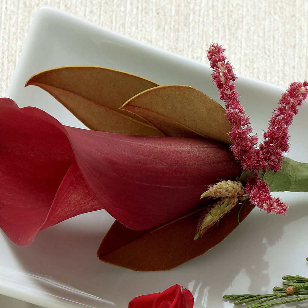 Red Calla Boutonniere – Hirzel Brothers Greenhouse, Toledo OH