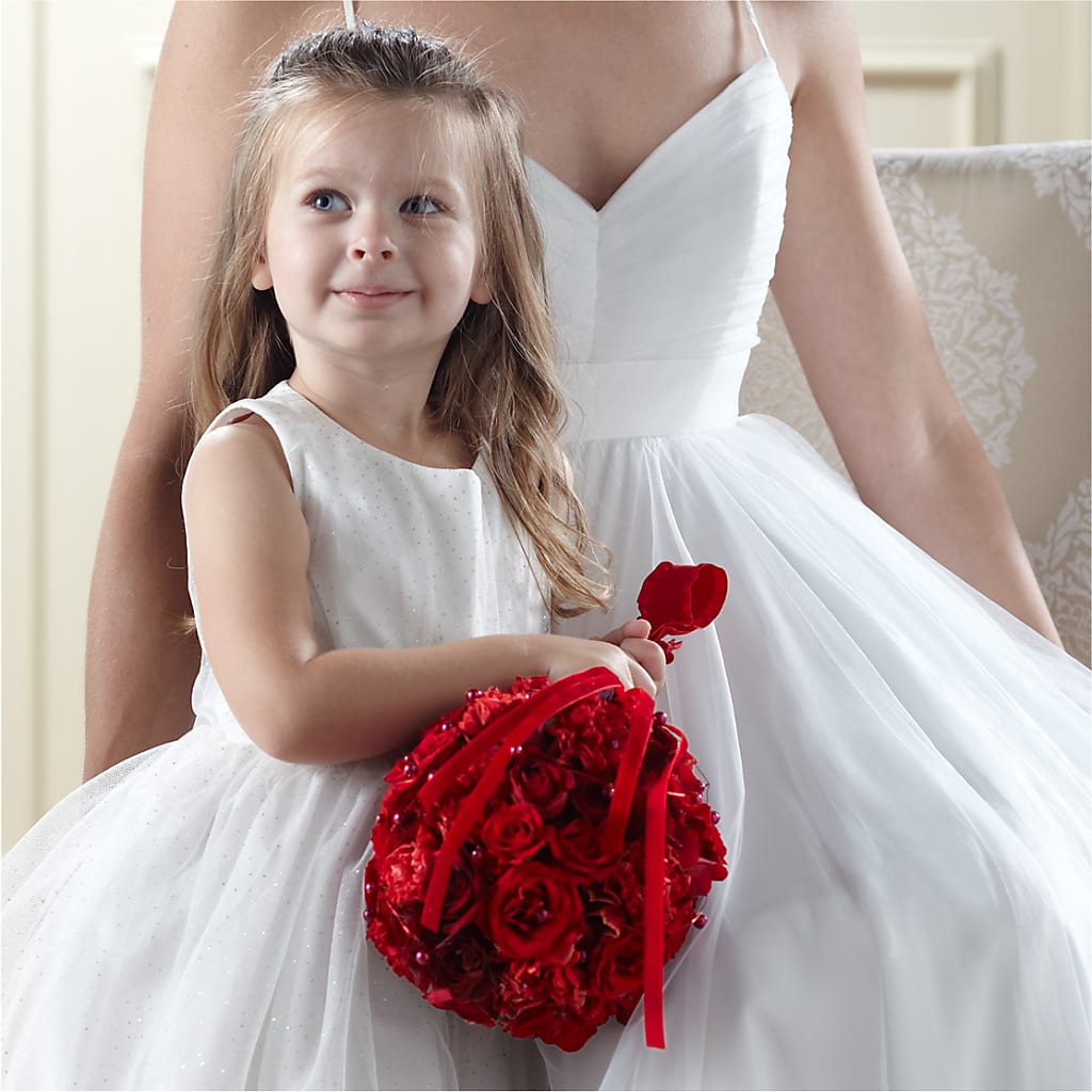 Pure at Heart Flower Girl Arrangement – Hirzel Brothers Greenhouse, Toledo OH