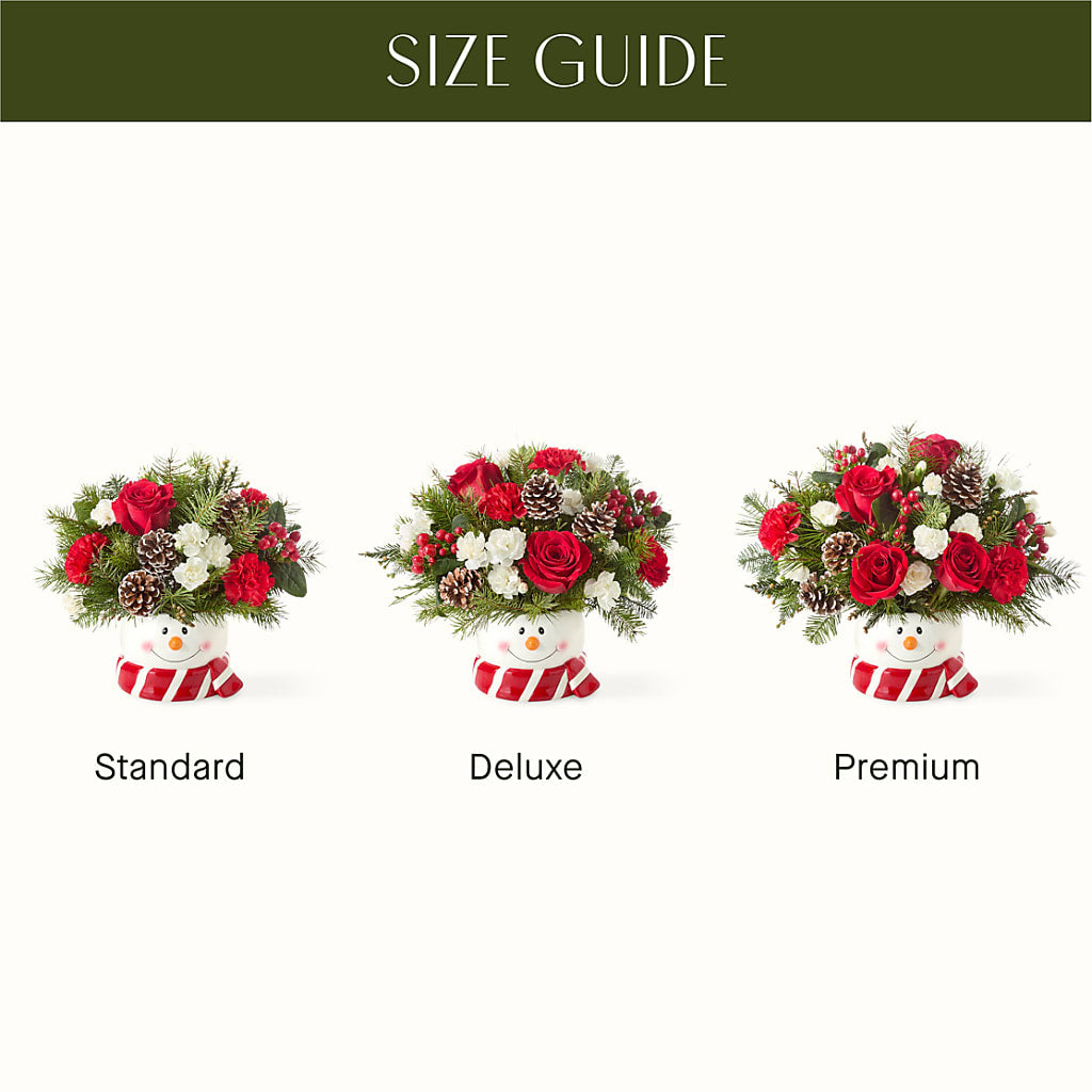 Jolly Snowman Bouquet –  Hirzel Brothers Greenhouse, Toledo OH
