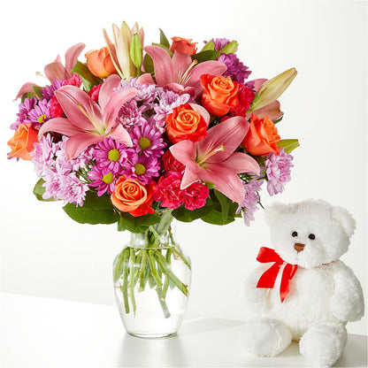 One and Only Bouquet and Bear Bundle –  Hirzel Brothers Greenhouse, Toledo OH
