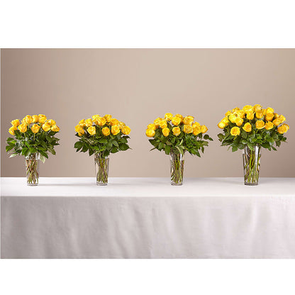 Long Stem Yellow Rose Bouquet –  Hirzel Brothers Greenhouse, Toledo OH