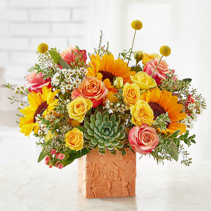Sunflower Season Bouquet –  Hirzel Brothers Greenhouse, Toledo OH