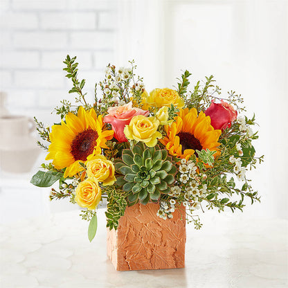 Sunflower Season Bouquet –  Hirzel Brothers Greenhouse, Toledo OH