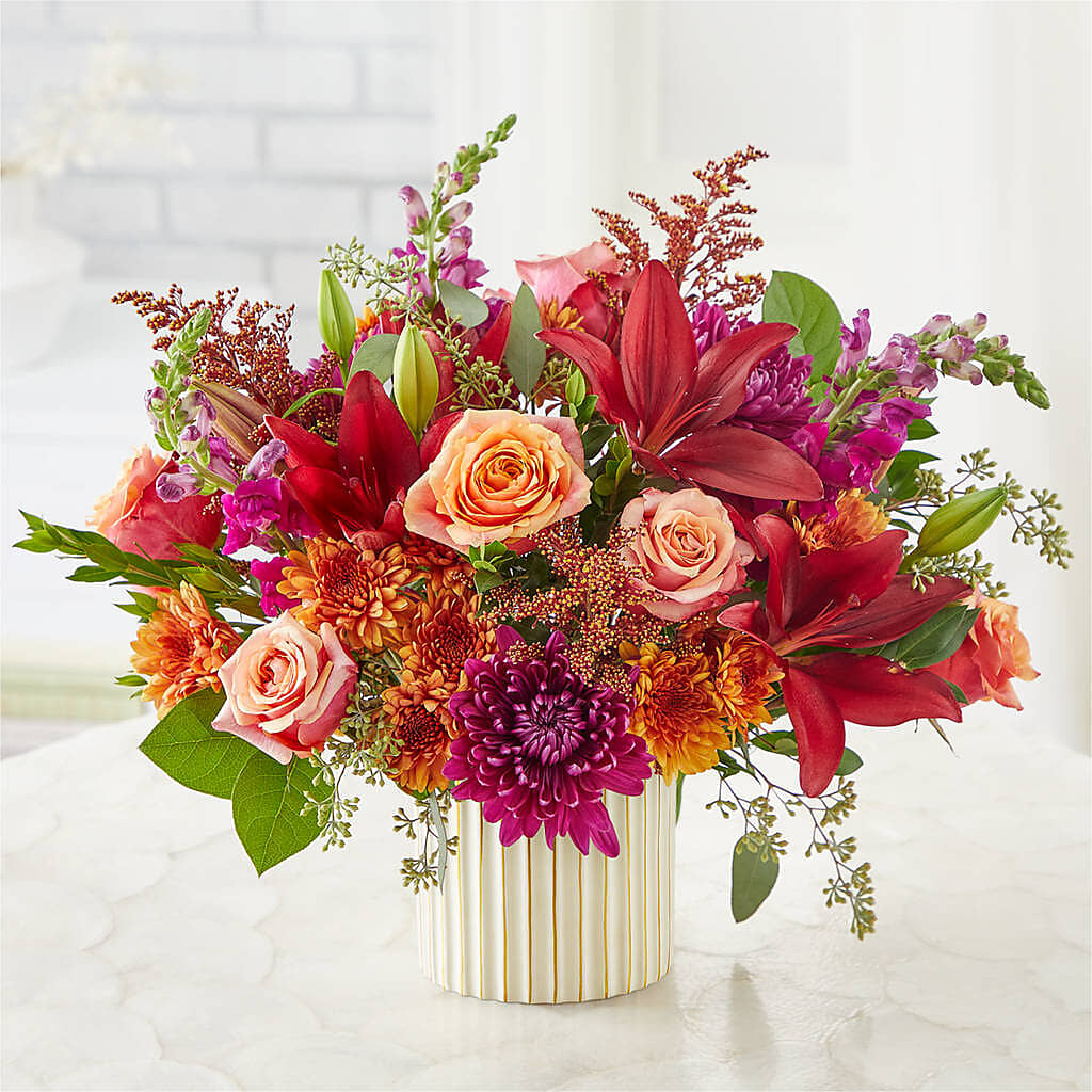 Burgundy Landscape Bouquet –  Hirzel Brothers Greenhouse, Toledo OH