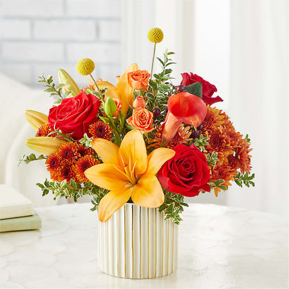 Scarlet Skies Bouquet –  Hirzel Brothers Greenhouse, Toledo OH