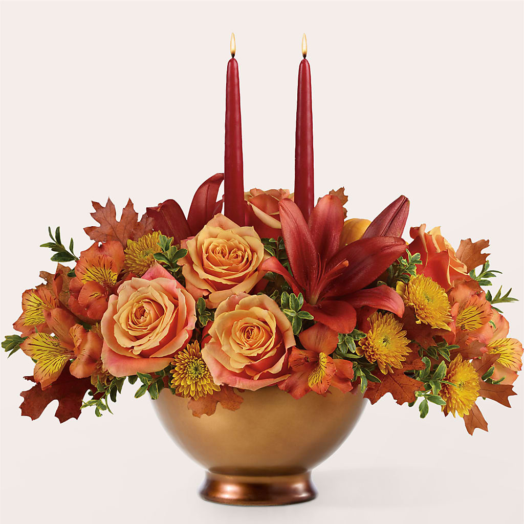 Harvest Table Centerpiece –  Hirzel Brothers Greenhouse, Toledo OH