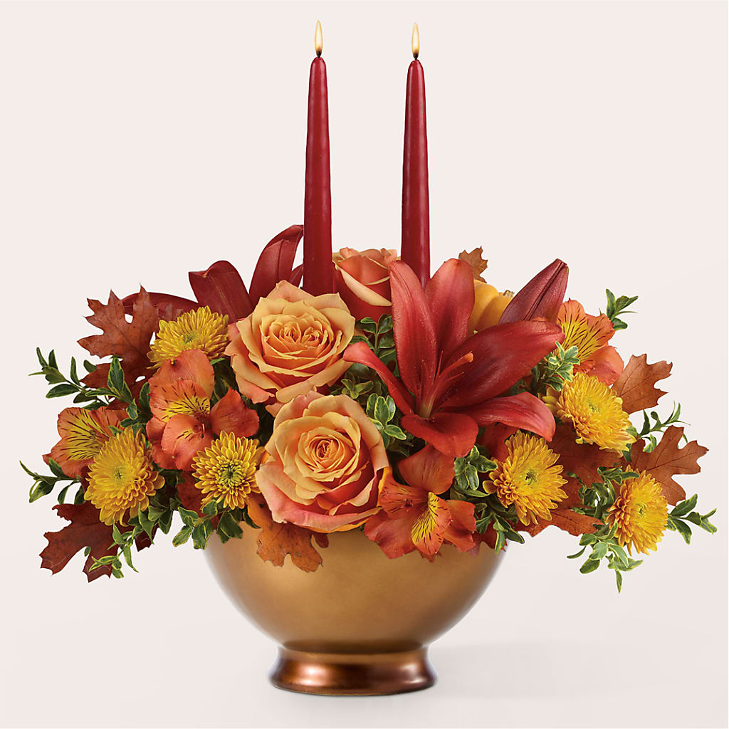Harvest Table Centerpiece –  Hirzel Brothers Greenhouse, Toledo OH