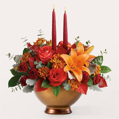 Fruits of Fall Centerpiece –  Hirzel Brothers Greenhouse, Toledo OH