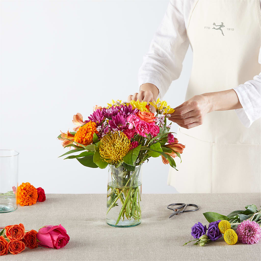 Feast of Color – A Florist Original –  Hirzel Brothers Greenhouse, Toledo OH