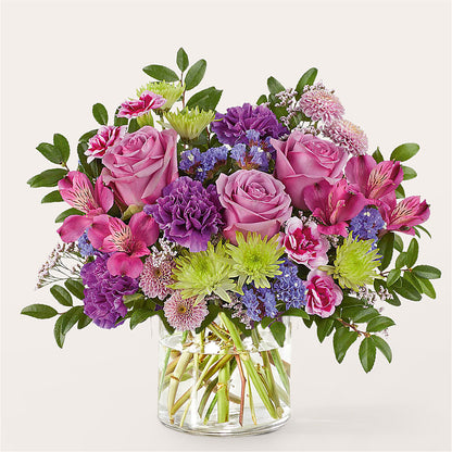 Glass Half Full Bouquet –  Hirzel Brothers Greenhouse, Toledo OH