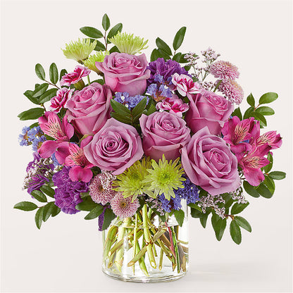 Glass Half Full Bouquet –  Hirzel Brothers Greenhouse, Toledo OH