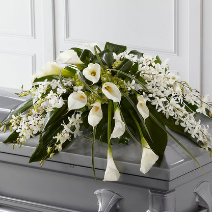 Angel Wings Casket Spray –  Hirzel Brothers Greenhouse, Toledo OH