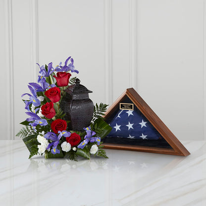 Patriotic Tribute Arrangement –  Hirzel Brothers Greenhouse, Toledo OH