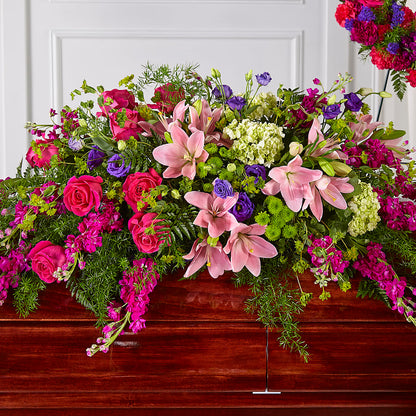Radiant Tribute Casket Spray –  Hirzel Brothers Greenhouse, Toledo OH