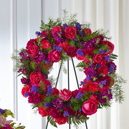 Calming Colors Wreath –  Hirzel Brothers Greenhouse, Toledo OH