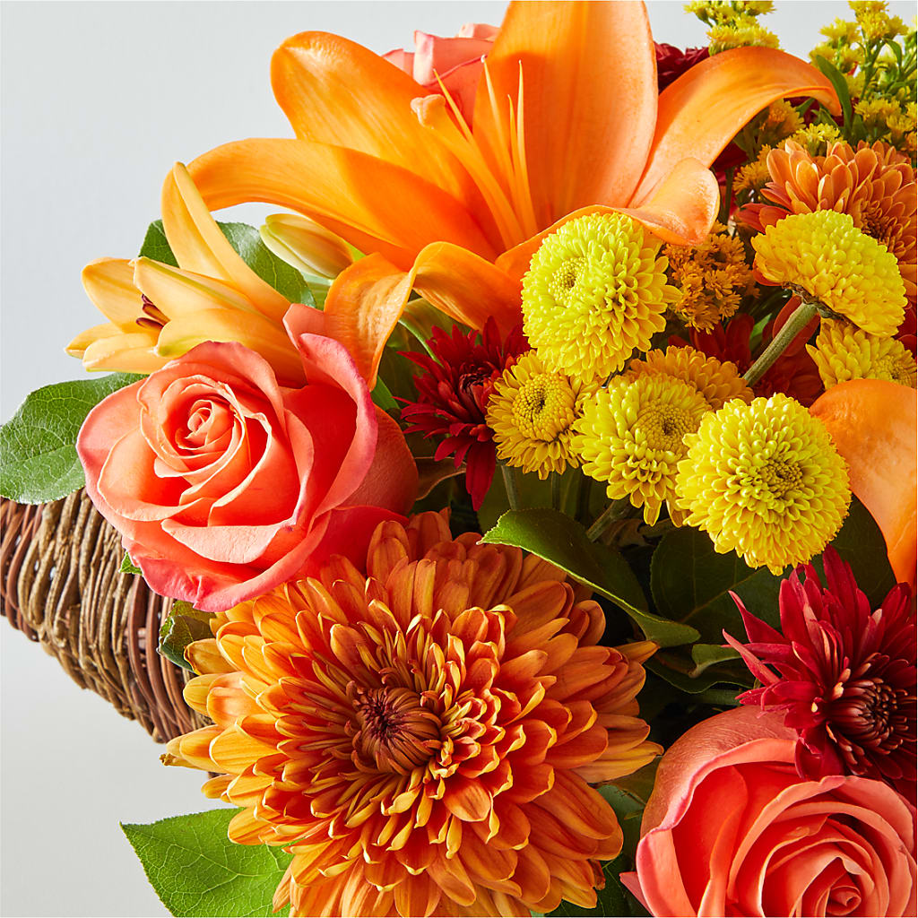 Bouquet of Blessings Cornucopia –  Hirzel Brothers Greenhouse, Toledo OH